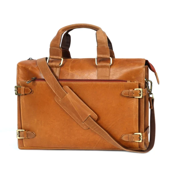 S2M Genuine Leather Office Messenger Laptop Bag
