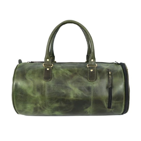 S2M Men's Leather Duffle Bag – Stylish Gym & Travel Companion