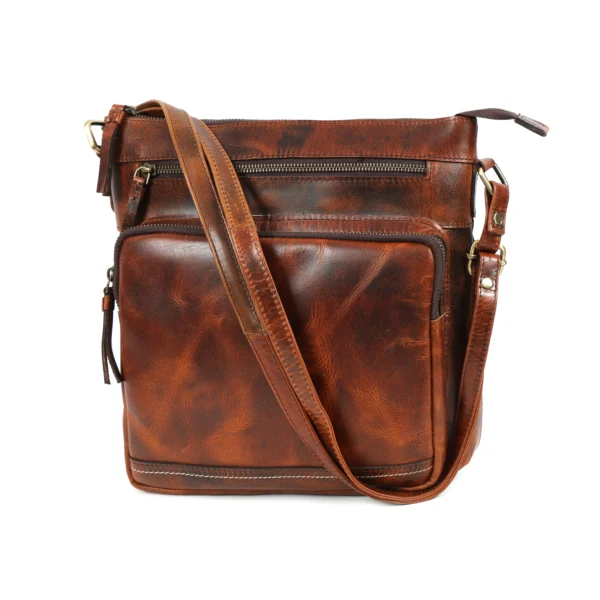 S2M Brown Crossbody Sling Bag – Stylish & Spacious Everyday Companion